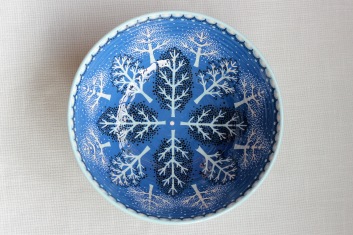 winter forest large bowl